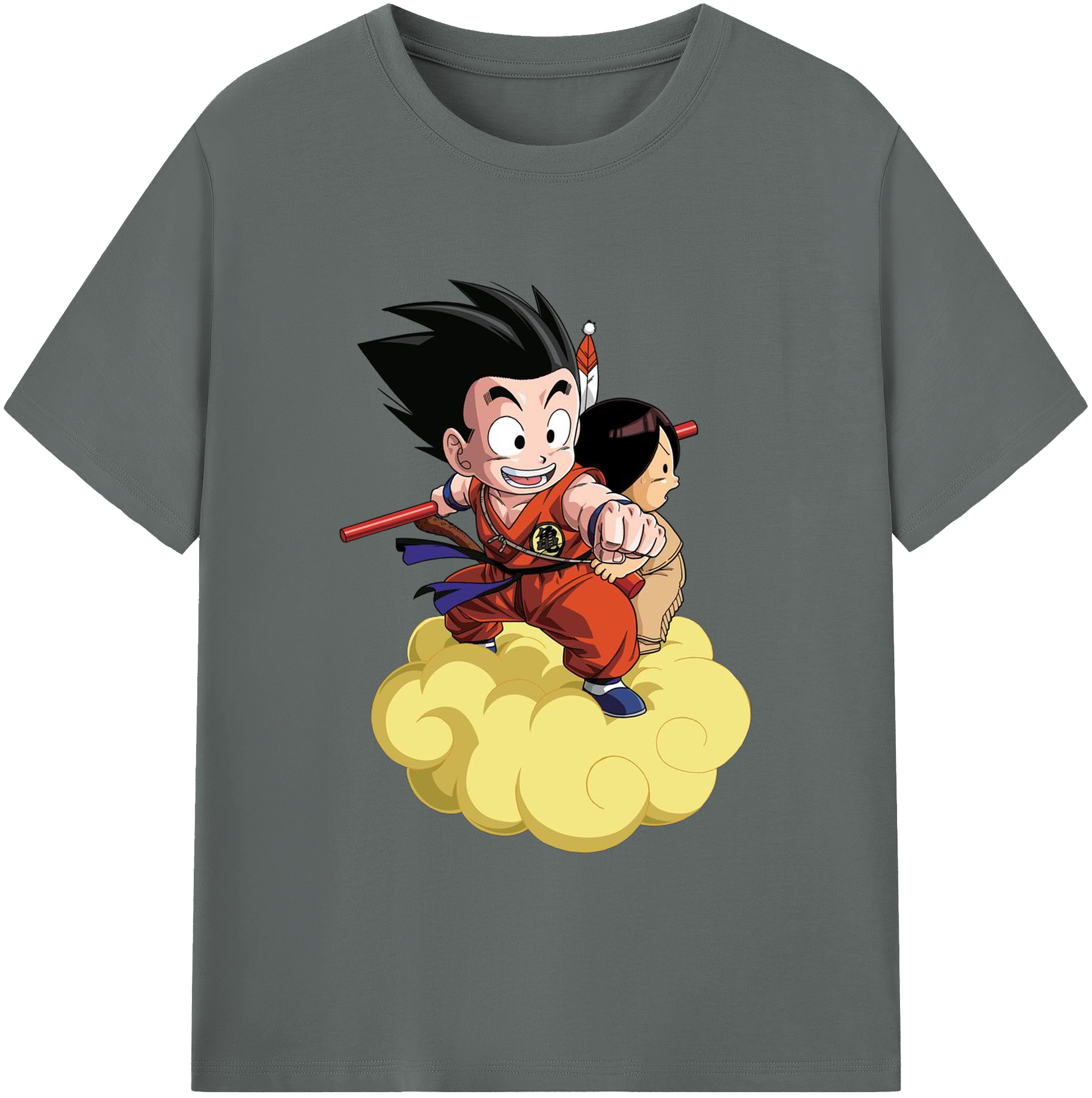 （画像用） ドラゴンボール 孫悟空（そん ごくう）Son Goku カカロット DRAGON BALL Kakarotto 綿100％ メンズ半袖Tシャツ｜肌触りやわらか＆通気性